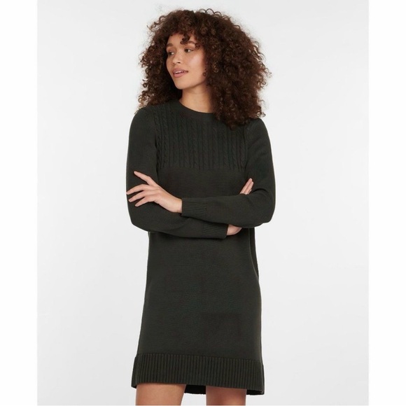 Barbour Dresses & Skirts - NWT Barbour Stitch Guernsey Dress Olive 14